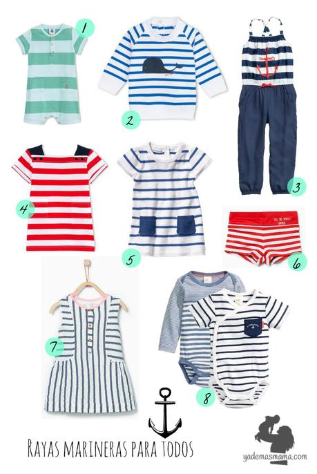 Rayas marineras para todos prendas con rayas marineras