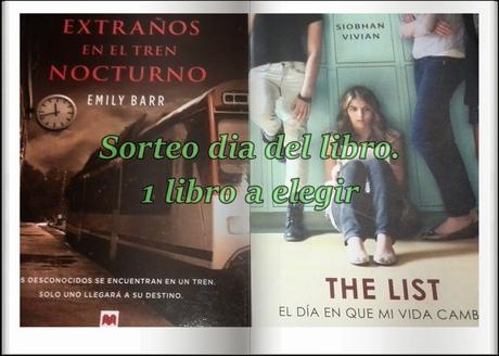 Feliz dia del libro 2015 y sorteo internacional Feliz dia del libro 2015 y sorteo internacional