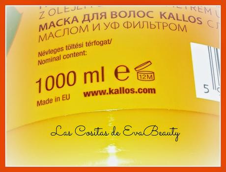 Review Mascarilla Capilar para Cabello Teñido, Dañado y/o seco de KALLOS Cosmetics.