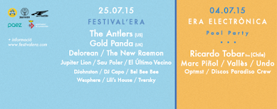 Festival'Era tendrá a The Antlers, Gold Panda, Delorean y The New Raemon Festival'Era tendrá a The Antlers, Gold Panda, Delorean y The New Raemon