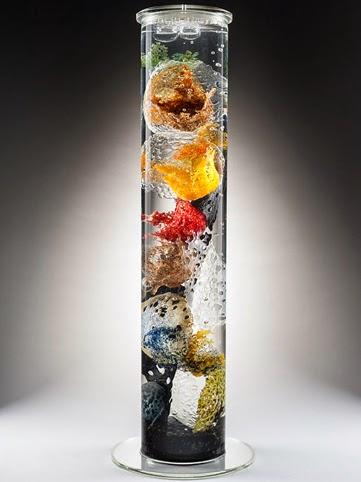 Centro de mar, Alison Sigethy, escultura vidrio reciclado
