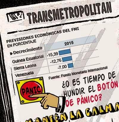 Front page tipo cómic - FMI y Venezuela 2015