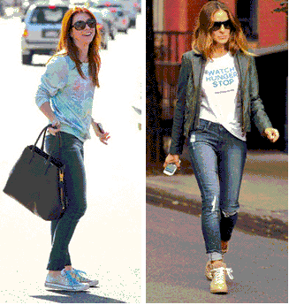 ¿Deportivas para todas las ocasiones? famosas con deportivas