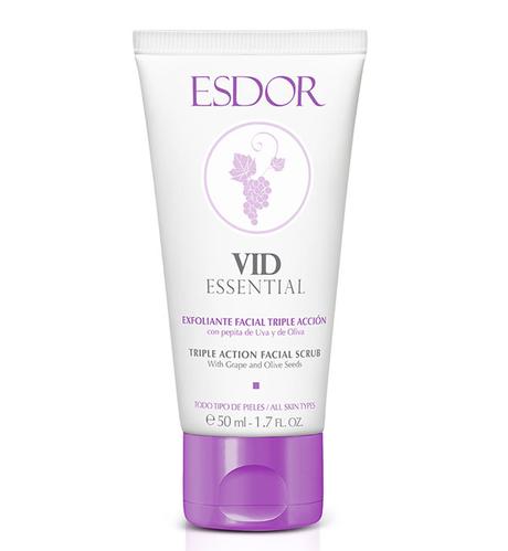 Exfoliante de Esdor Triple Accion Vid Essential exfoliante facial Esdor