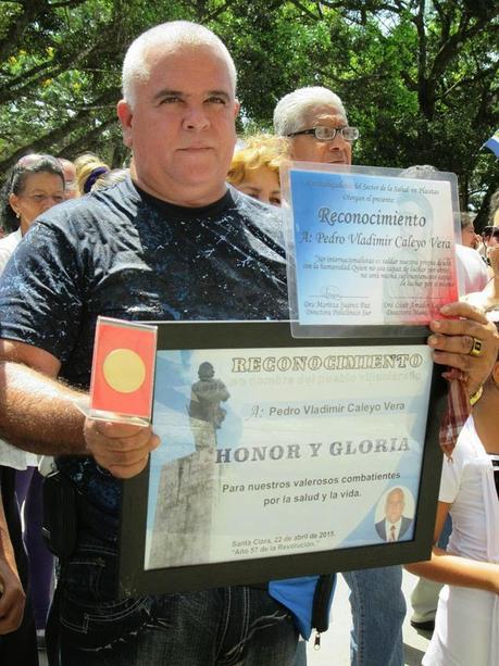 Llegó internacionalista Vladimir Caleyo a Placetas