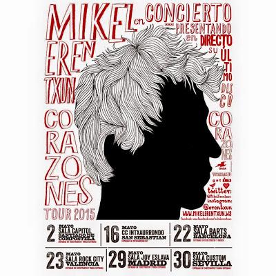 Primeras fechas de la nueva gira de Mikel Erentxun