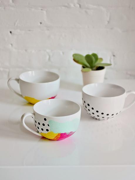 DIY:Taza decoupage con pañuelos tissue.