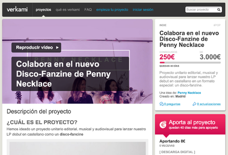 Colabora en el Nuevo Disco-Fanzine de PENNY NECKLACE