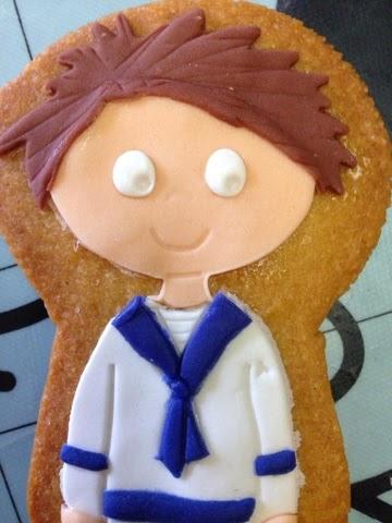 Tutorial de galleta de comunión para niño con traje de marinero en
fondant Tutorial de galleta de comunión para niño con traje de marinero en
fondant
