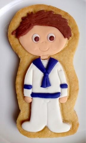 Tutorial de galleta de comunión para niño con traje de marinero en
fondant Tutorial de galleta de comunión para niño con traje de marinero en
fondant