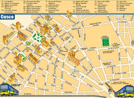 CUZCO (CUSCO) mapa cusco