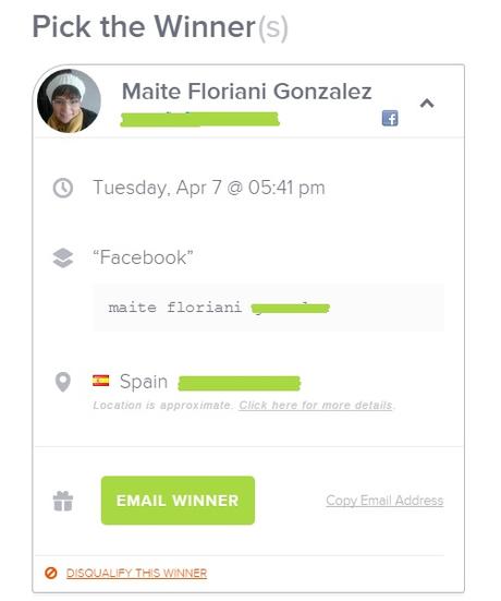 Resolución mini sorteo Masglo Resolución mini sorteo Masglo