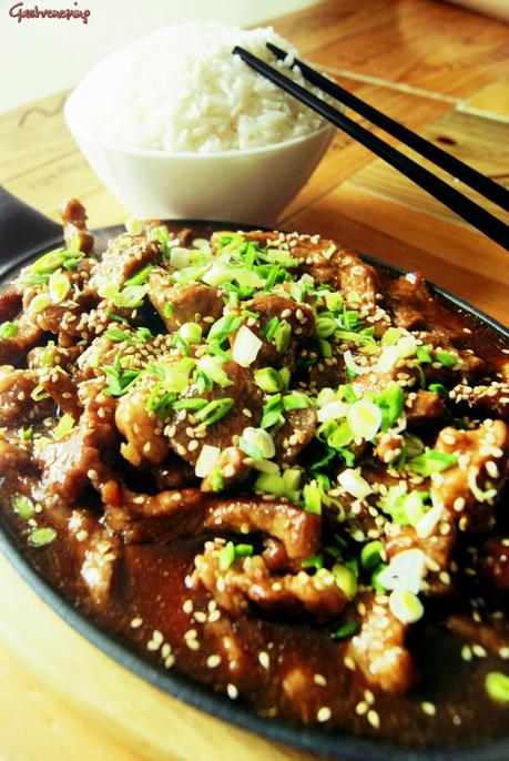 Mongolian beef Mongolian beef