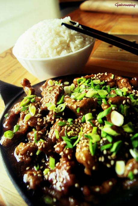 Mongolian beef Mongolian beef