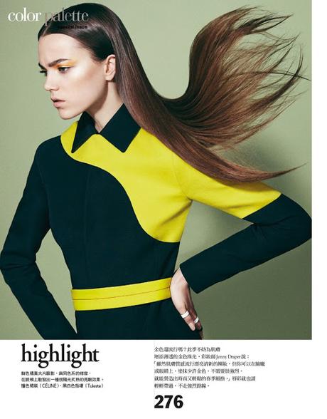 Jenna Earle luce pelo liso para Vogue Taiwan Jenna Earle luce pelo liso para Vogue Taiwan