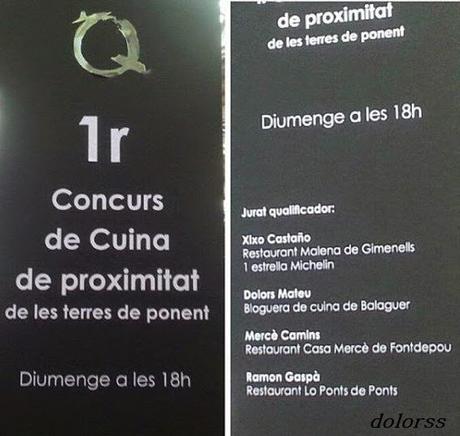 1r concurso de cocina amateur en Fira Q Balaguer (Lleida)