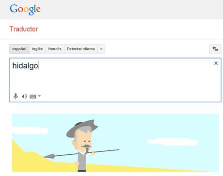 Google Translate homenajea a Cervantes con animaciones de 'Don Quijote'