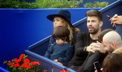 Milan, Shakira y Piqué, divertida tarde de tenis Milan, Shakira y Piqué, divertida tarde de tenis