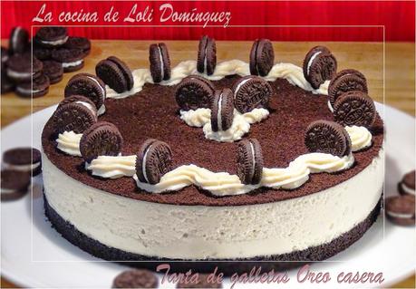 Tarta de galletas Oreo casera