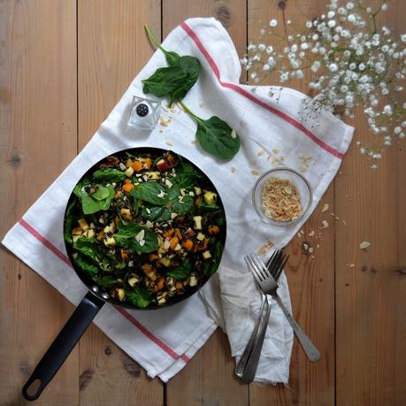 ENSALADA DE ARROZ SALVAJE Y ESPINACAS ENSALADA DE ARROZ SALVAJE Y ESPINACAS