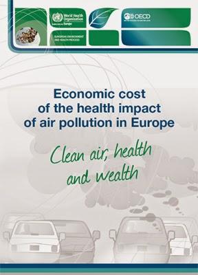 OMS-OCDE: Coste económico del impacto en la salud de la contaminación del aire en Europa
