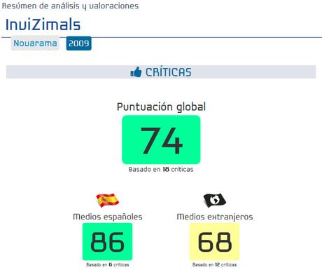 Notas españolas invizimals