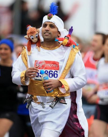 A-runner-at-the-start-of-the-2015-London-Marathon-dressed-in-fancy-dress-3