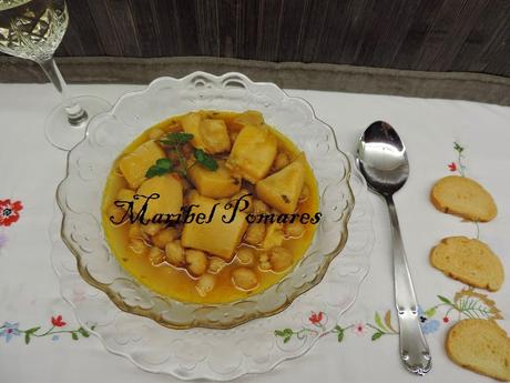 Garbanzos con sepia. Garbanzos con sepia.