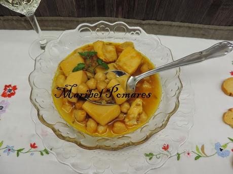 Garbanzos con sepia. Garbanzos con sepia.