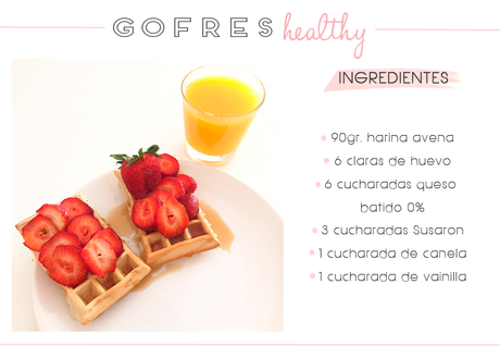 Gofres healthy con Endulsana