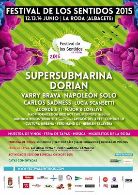 Festival de los Sentidos 2015: Supersubmarina, Dorian, Varry Brava, Carlos Sadness, Napoleón Solo...