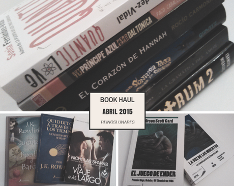 Book Haul #6 Abril 2015.