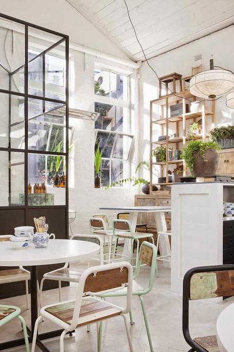 Combinación de estilos en este restaurante y local de té en Australia Combinación de estilos en este restaurante y local de té en Australia