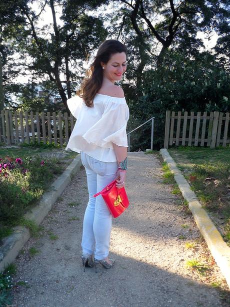 White & coral White & coral