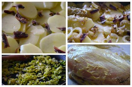 Pollo a la mostaza con Dauphinoise Pollo a la mostaza con Dauphinoise ingredientes