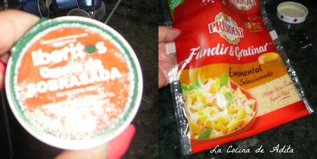 Tapa de patatas, con sobrasada y queso Tapa de patatas, con sobrasada y queso