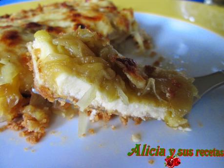 QUICHE DE CEBOLLA Y MANZANA CON GOUDA QUICHE DE CEBOLLA Y MANZANA CON GOUDA