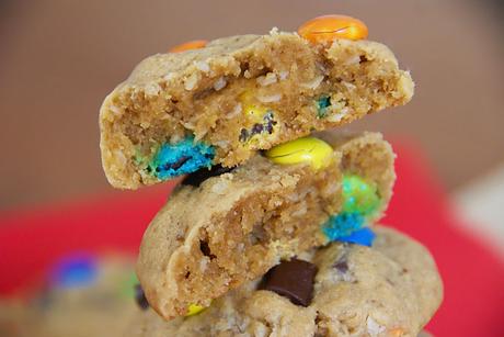 Monster Cookies, con M&Ms y Chips de Chocolate