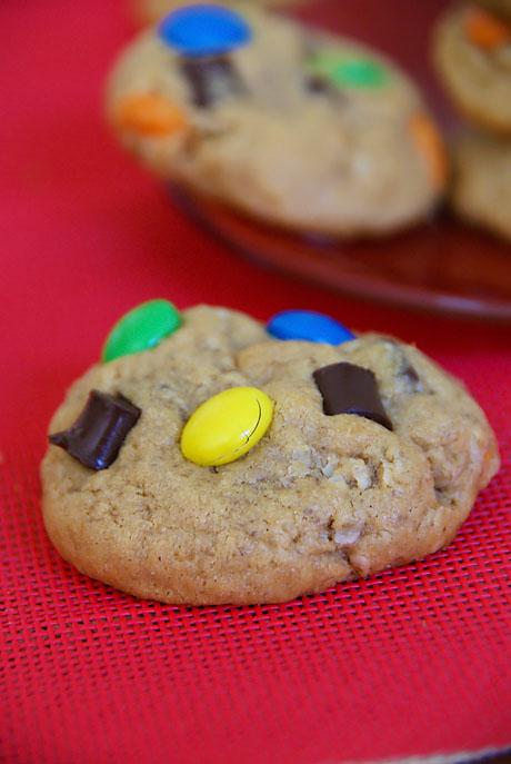 Monster Cookies, con M&Ms y Chips de Chocolate