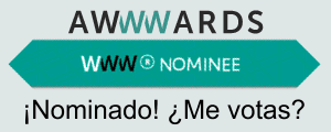 Nominado en los AWWWARDS