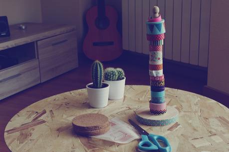 Me gusta reciclar: posavasos con washi tape Me gusta reciclar: posavasos con washi tape