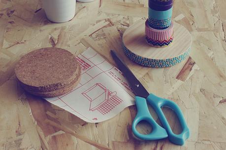 Me gusta reciclar: posavasos con washi tape Me gusta reciclar: posavasos con washi tape