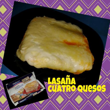 Lasaña cuatro quesos Lasaña cuatro quesos