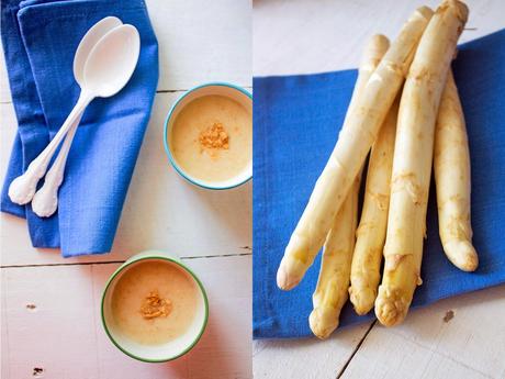 Ajoblanco de almendra tostada y esparragos blancos - Cooking the Chef Ajoblanco de almendra tostada y esparragos blancos - Cooking the Chef