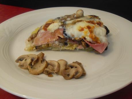 Mousaka de jamón York y champiñones sin lactosa