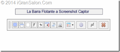 barra flotante sceenshot captor capturas de pantalla