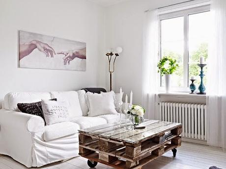 Mesa con palets Mesa con palets