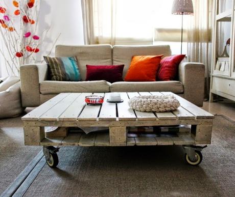 Mesa con palets Mesa con palets