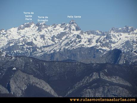 Ruta Belerda-Visu La Grande: Vista del Macizo Occidental de Picos de Europa