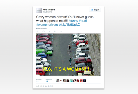 Audi quiere acabar con el estereotipo negativo de las mujeres conductoras en Twitter